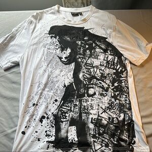 Sean John Black and White Short Sleeve Tee